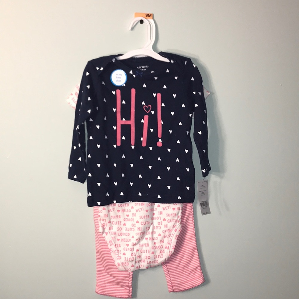 Carters 3 piece set NWT